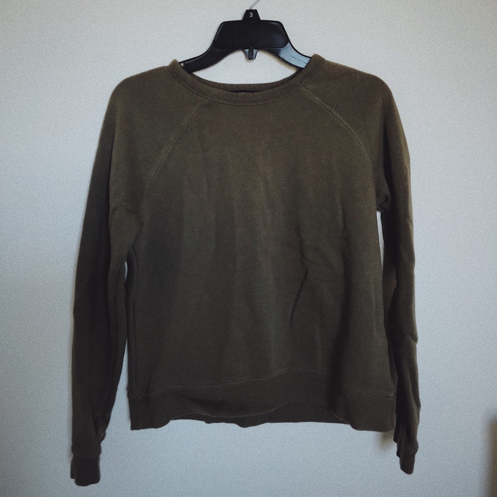 Forever 21 Army Green Crewneck | Small